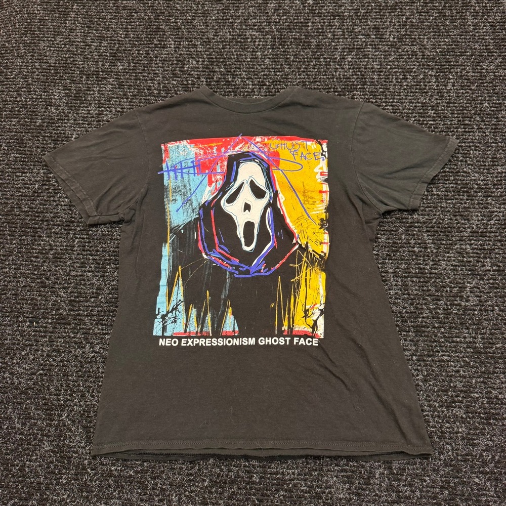 Ghost Face Neo Expressionism Scream‎ Horror Movie Graphic T-Shirt Black Small